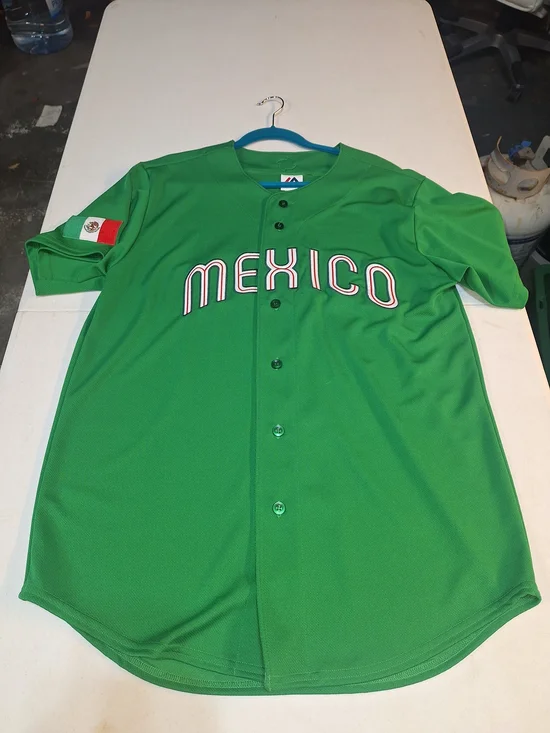 Majestic Mexico Green Baseball Jersey - Picture 1 of 8